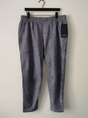 NWT LULULEMON GVAA Grey White License To Train Pants Men's XXL